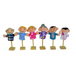 Bonecos de dedo: família...