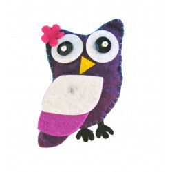 Broche de fieltro Buho