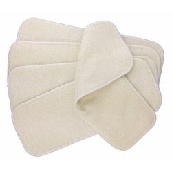 Inserts absorbants en coton...
