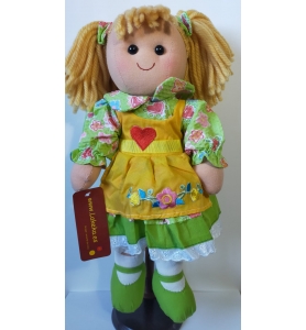 Muñeca de trapo con vestido...