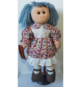 Muñeca de trapo con vestido...