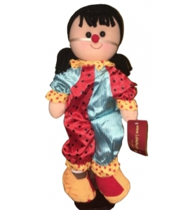 Clown, poupée en tissu...