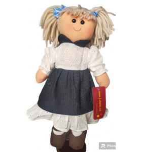 Muñeca de trapo con vestido...